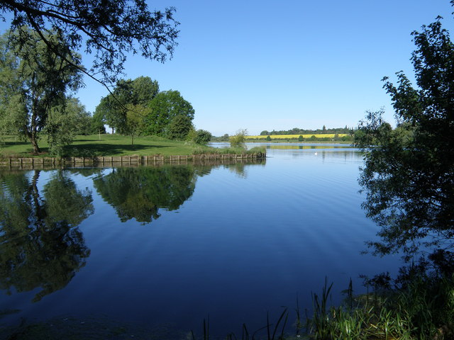 A lake at Ferry Meadows, Nene Park, Peterborough